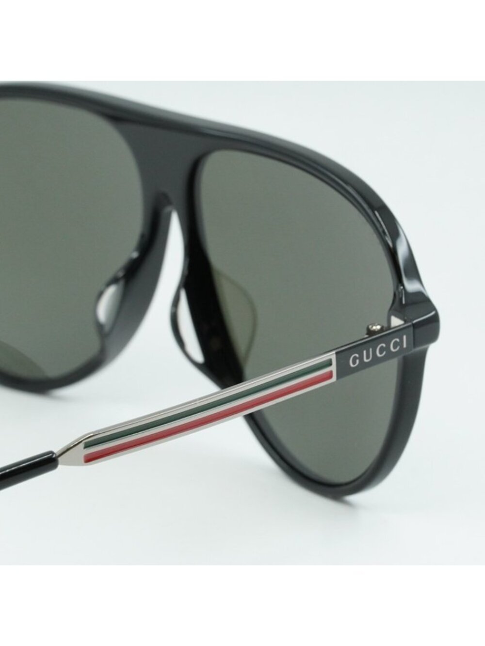 Gucci GG0829SA 001 Men Sunglasses Black Aviator Frame, Grey Lenses - Picture 5 of 12